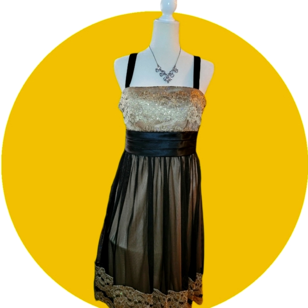 R&M Richard's black cocktail/party/prom dress